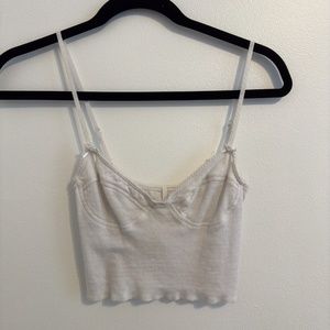 Are You Am I Lux tank! Only worn once. White, size XS